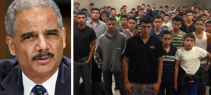 Some of the thousands of illegal alien “children” were photographed at a Laredo, TX holding facility.