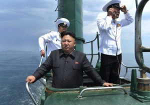 North Korea’s Kim Jong-Un inspects Korean People’s Army Naval Unit 167 in this undated photo released June 16, 2014.  /Reuters