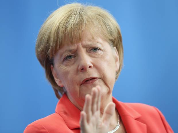 German Chancellor Angela Merkel draws the line at same-sex marriage