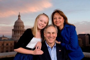 Texas Gov. Greg Abbott and family.