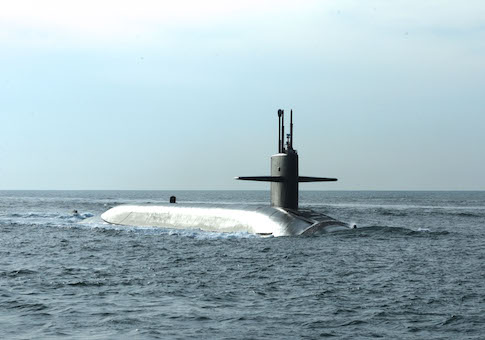 U.S. nuclear missile submarine surfaces in Scotland in signal to Moscow