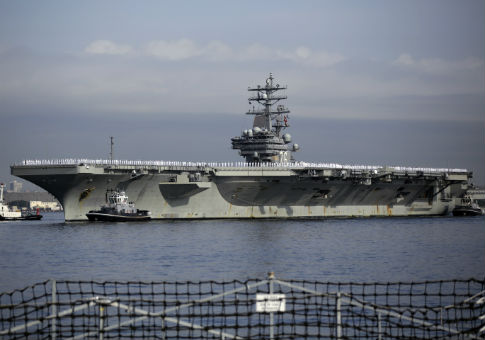 Chinese sub closely tracked USS Ronald Reagan days before U.S. challenge in S. China Sea