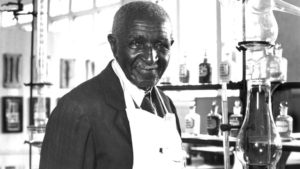 George Washington Carver at work.