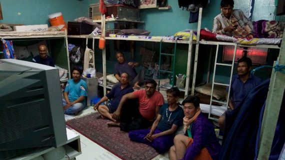 58 percent of Qatar’s population are migrant workers living in ‘labor camps’ 58 percent of Qatar’s population are migrant workers living in ‘labor camps’