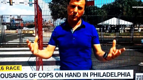 The Democrats build a wall, a big wall, in Philadelphia The Democrats build a wall, a big wall, in Philadelphia