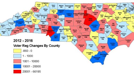 Voter trends in ‘tossup state’ North Carolina worry Democrats