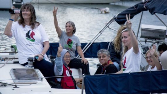 Women’s flotilla takes aim at naval blockade of Gaza Women’s flotilla takes aim at naval blockade of Gaza