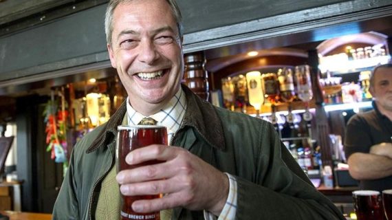 Light-hearted Brexit champ Farage describes heavy threats from intolerant Left