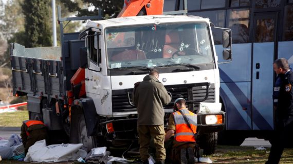 Hamas praises ‘heroic’ truck attack in Jerusalem, calls for more
