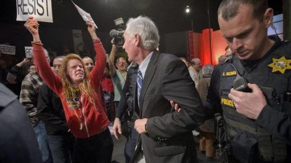 Outsourced protests bring ‘threat of violence’ to GOP town halls