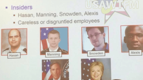 Army PowerPoint presentation lists Hillary Clinton as example of ‘insider threat’
