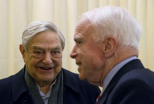 Image result for mccain and soros