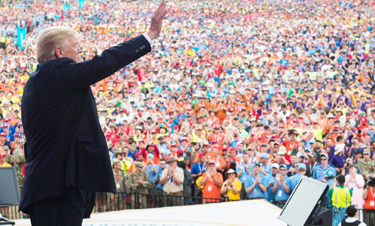 Trump hit homerun in W. Va. : ‘Ten members of my cabinet were Scouts’