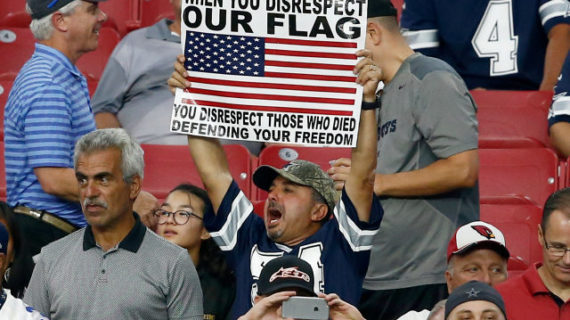 VFW commander: ‘I stand for our flag and anthem’