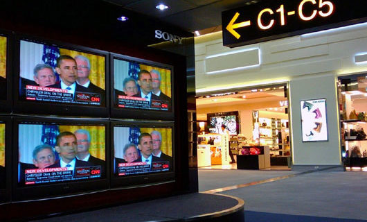 CNN’S monopoly on ‘public spaces’, especially airports, comes under attack CNN’S monopoly on ‘public spaces’, especially airports, comes under attack