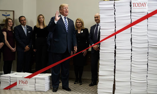 Under Trump, agencies slash regulations at record pace: 12 of 22 surpass savings goals Under Trump, agencies slash regulations at record pace: 12 of 22 surpass savings goals