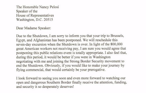 ‘Pure comedy gold’: President Trump’s letter to Speaker Pelosi was a classic ‘Pure comedy gold’: President Trump’s letter to Speaker Pelosi was a classic