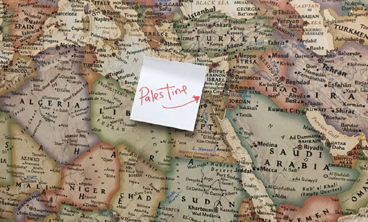 ‘Palestine’ sticky note replaces Israel on map in Rep. Rashida Tlaib’s congressional office ‘Palestine’ sticky note replaces Israel on map in Rep. Rashida Tlaib’s congressional office
