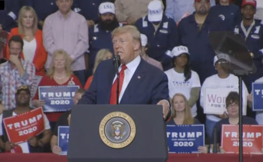 ‘Coup has started’: President at rally reads tweet from ‘whistleblower’ lawyer