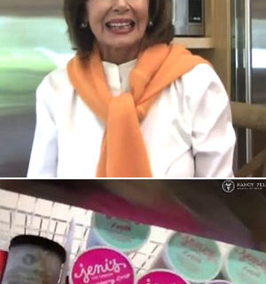 Pelosi shows off designer ice cream as millions of Americans struggle to get by Pelosi shows off designer ice cream as millions of Americans struggle to get by