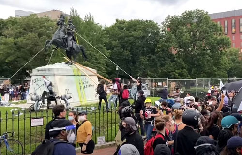 Charges brought after effort to topple Andrew Jackson statue Charges brought after effort to topple Andrew Jackson statue