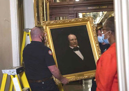 Pelosi orders ‘immediate removal’ of portraits of Confederate speakers, all Democrats Pelosi orders ‘immediate removal’ of portraits of Confederate speakers, all Democrats