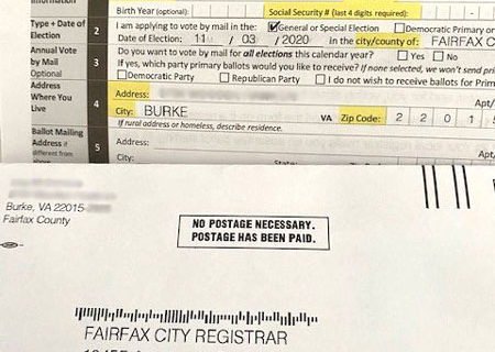 223,000 mail-in ballots mailed to wrong Nevada addresses; Pre-filled ballots hit Fairfax County, Va 223,000 mail-in ballots mailed to wrong Nevada addresses; Pre-filled ballots hit Fairfax County, Va