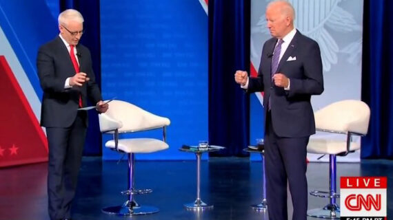 Biden’s bizarro Town Hall: There’s no podium, Joe Biden’s bizarro Town Hall: There’s no podium, Joe