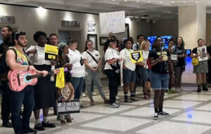 Activists storm DeSantis’s office after legislature expands Parental Rights in Education bill