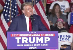 ‘Time to take the gloves off’: Trump on fire at massive Pennsylvania rally
