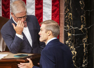 ‘It’s all about Donald Trump’: Jordan defers to acting speaker McHenry, then changes his mind