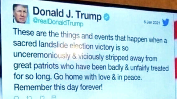 Trump’s censored J6 tweet: ‘Go home with love & in peace. Remember this day forever!’ Trump’s censored J6 tweet: ‘Go home with love & in peace. Remember this day forever!’