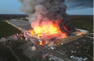 Massive fire destroys huge chicken plant in remote Texas site