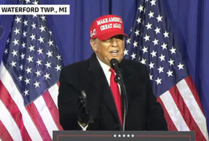 Triumphant in Michigan: Trump mocks NY judgement, slams ‘Bigrant crime’