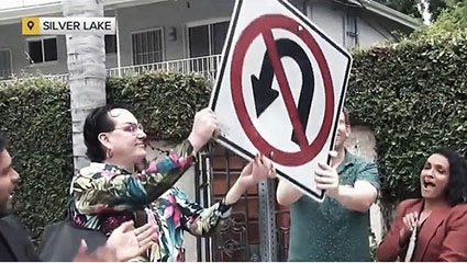 Not satire: LA removes ‘homophobic’ No U-turn signs