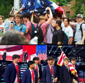 UNC fraternity brothers who saved American flag from pro-Hamas protesters honored at RNC