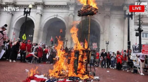 Anti-Israel rioters manhandle D.C. police; Marine on Jan. 6 was sentenced to 10 years