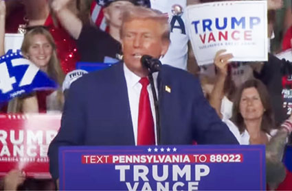 No empty seats in PA as Trump delivers warning about ‘Comrade Kamala’ No empty seats in PA as Trump delivers warning about ‘Comrade Kamala’