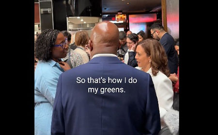 Kamala Harris ‘did the fries’ at McDonald’s and the greens ‘in the bathtub’
