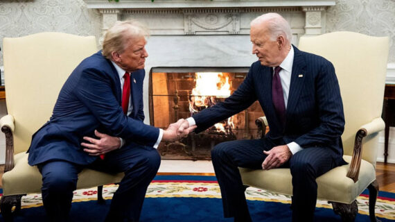 Why was Joe Biden all smiles in Trump meeting?