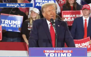 Trump in North Carolina on Monday: ‘All we have to do is close it’
