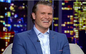 The rally for Pete Hegseth following the libeling of Pete Hegseth