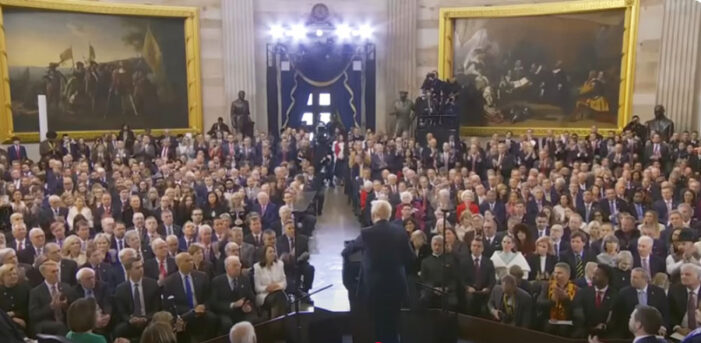 Youthful Trump staffers slept in Capitol to pull off memorable 72-hour inauguration setup in Rotunda