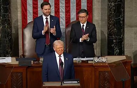 Trump to the nation: ‘Our spirit is back …. the American dream is surging’