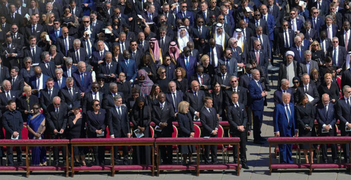 The pope’s funeral, a blue suit, and Trump Derangement Syndrome