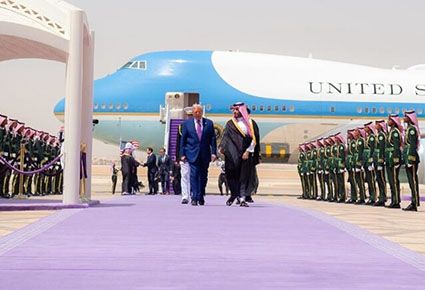 Trump makes deal with Saudis, warns Iran: ‘God sits in judgement’