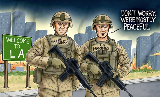U.S. Marines spotted in nearby foreign country