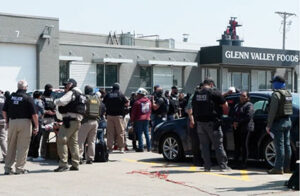 What happened after ICE raided a meatpacking plant in Nebraska?