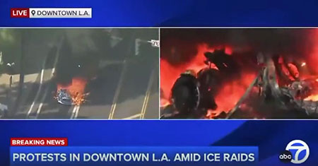 ABC News describes LA riots: ‘Just a bunch of people having fun watching cars burn’ ABC News describes LA riots: ‘Just a bunch of people having fun watching cars burn’