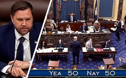 Vance casts tie-breaking vote as ‘One Big Beautiful Bill’ passes the Senate